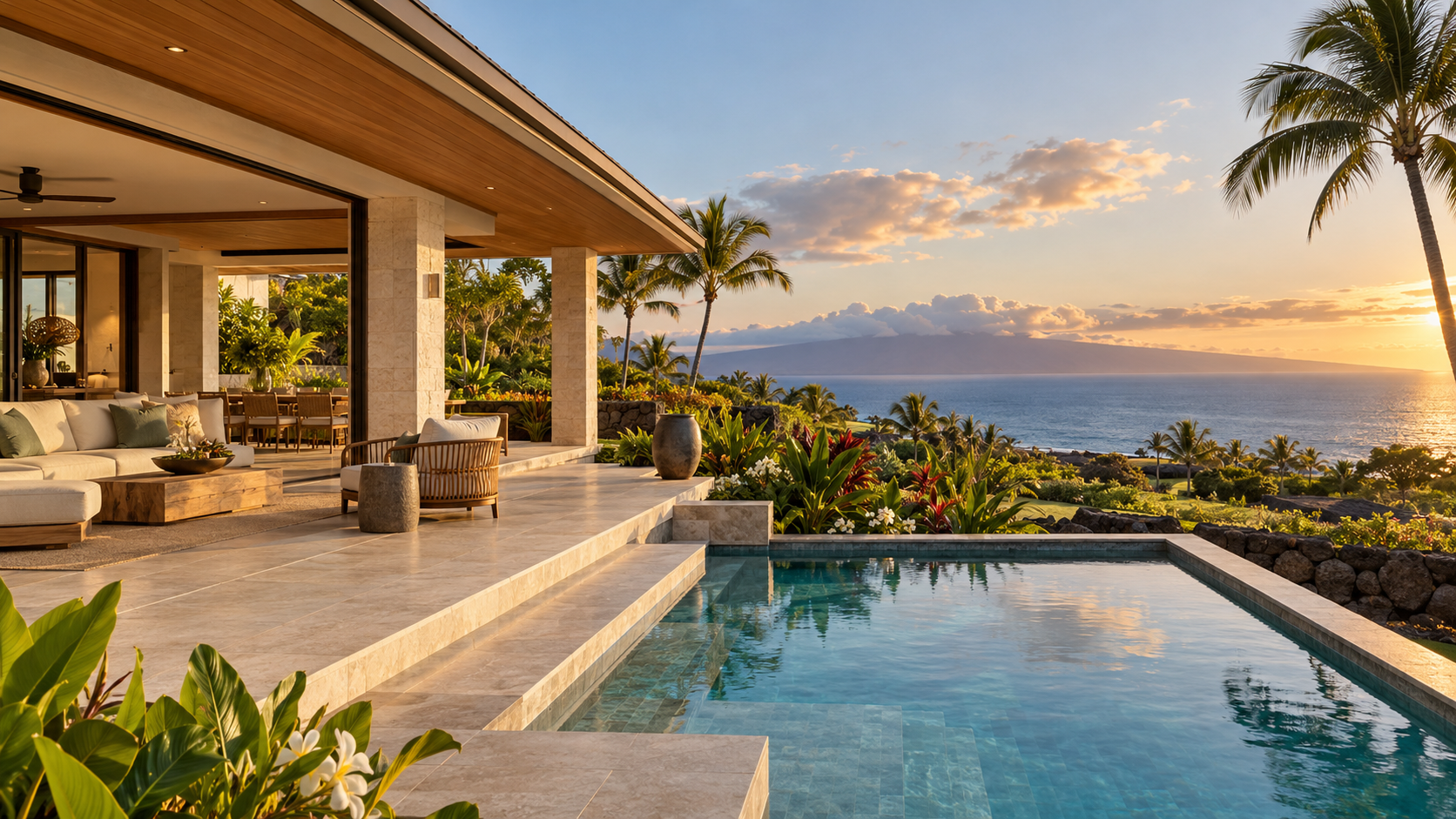AI-generated luxury residence illustration, not a managed property or rental listing